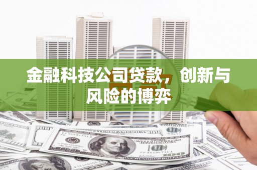 石屏金融科技公司贷款，创新与风险的博弈