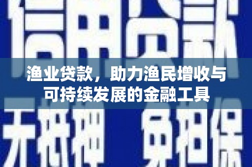 石屏渔业贷款，助力渔民增收与可持续发展的金融工具