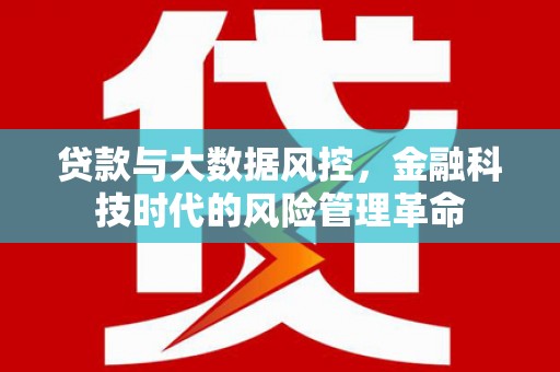 石屏贷款与大数据风控，金融科技时代的风险管理革命
