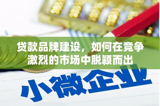 石屏贷款品牌建设，如何在竞争激烈的市场中脱颖而出