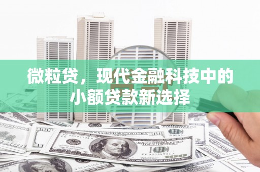 石屏微粒贷，现代金融科技中的小额贷款新选择