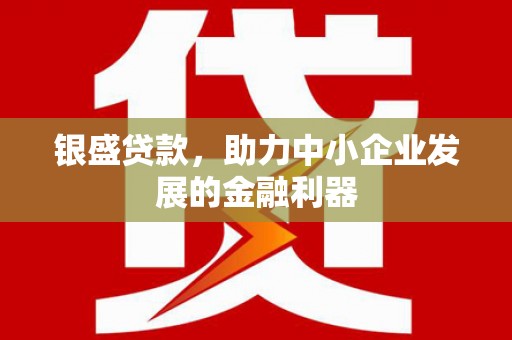 石屏银盛贷款，助力中小企业发展的金融利器