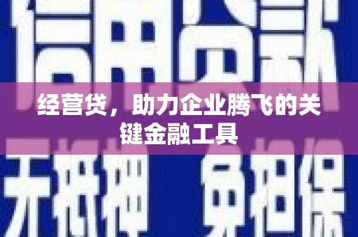 石屏经营贷，助力企业腾飞的关键金融工具