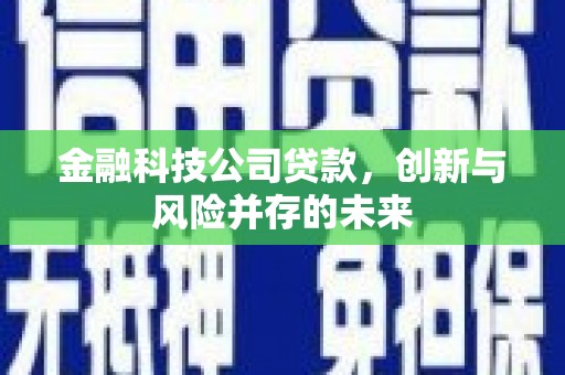 石屏金融科技公司贷款，创新与风险并存的未来