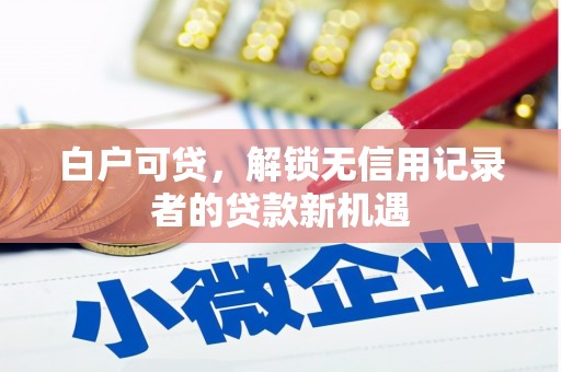石屏白户可贷，解锁无信用记录者的贷款新机遇