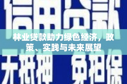 石屏林业贷款助力绿色经济，政策、实践与未来展望