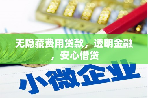 石屏无隐藏费用贷款，透明金融，安心借贷