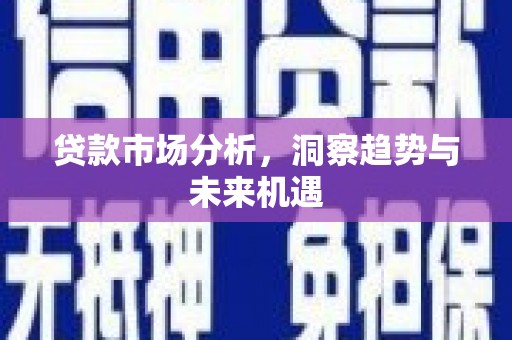 石屏贷款市场分析，洞察趋势与未来机遇
