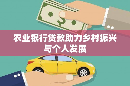 石屏农业银行贷款助力乡村振兴与个人发展