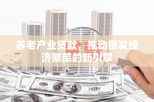 石屏养老产业贷款，推动银发经济繁荣的新引擎