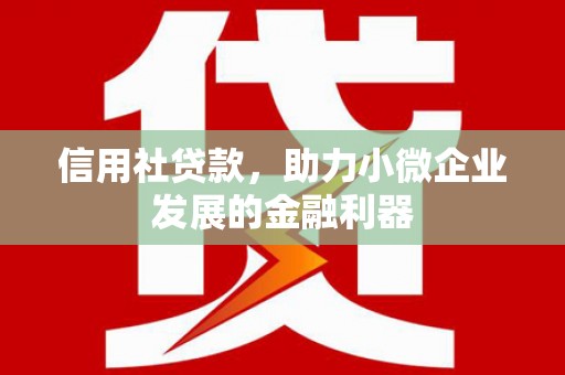 石屏信用社贷款，助力小微企业发展的金融利器