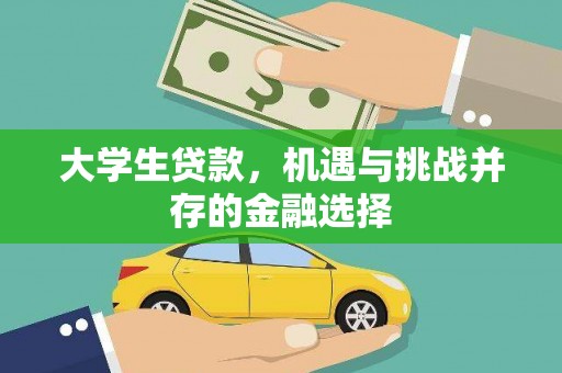 石屏大学生贷款，机遇与挑战并存的金融选择