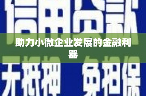石屏助力小微企业发展的金融利器