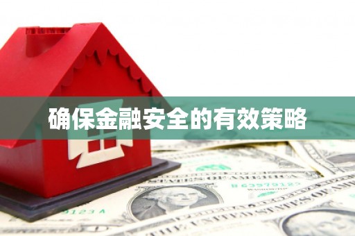 石屏确保金融安全的有效策略