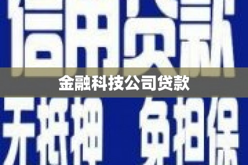石屏金融科技公司贷款